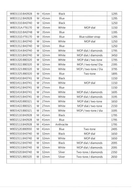 tag heuer service price list.